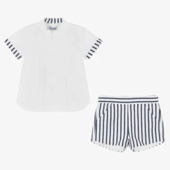Miranda Boys Blue & White Striped Shorts Set 6 Miranda Boys Blue & White Striped Shorts Set -The Little Outfit Sales Store miranda boys blue white striped shorts set 490924 30e5782e5c9329e75a6d4454578dee011c91d924