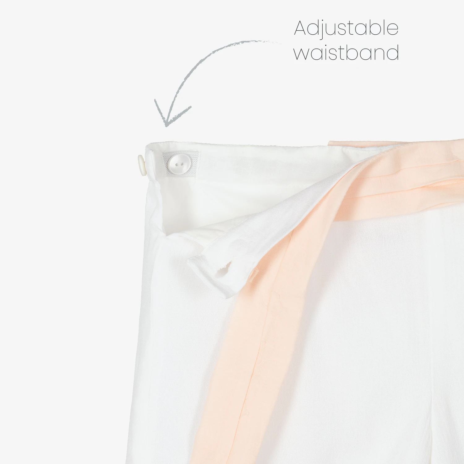 Miranda Boys Ivory & Pink Cotton Shorts Set 4 Miranda Boys Ivory & Pink Cotton Shorts Set - Image 4