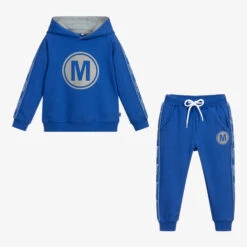 Mitch & Son Blue Hooded Cotton Tracksuit -The Little Outfit Sales Store mitch son blue hooded cotton tracksuit 400143 5c203487b771636490f31054b0bfdf83b7b0ddf4