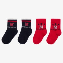 Mitch & Son Boys Blue & Red Socks (2 Pack) -The Little Outfit Sales Store mitch son boys blue red socks 2 pack 472061 d793dc3dba2a0299d7f8efe6cae36cd335ed807f