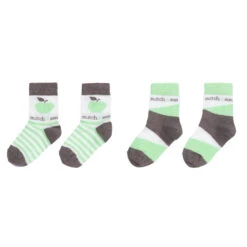 Mitch & Son Green & Grey Socks (2 Pack) -The Little Outfit Sales Store mitch son green grey socks 2 pack 378964 377e58e8f6e190a271980b8d55b734a88c50551a