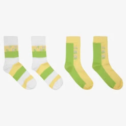 Mitch & Son Green & Yellow Socks (2 Pack)
