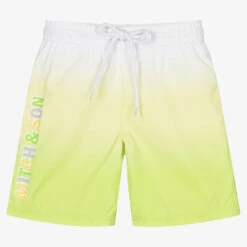 Mitch & Son Green & Yellow Swim Shorts