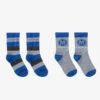 Mitch & Son Grey & Blue Socks (2 Pack)