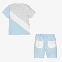 Mitch & Son Grey & Blue Stripe Shorts Set 7 Mitch & Son Grey & Blue Stripe Shorts Set -The Little Outfit Sales Store mitch son grey blue stripe shorts set 433053 ceac4f3f2665a9bc051a20c9dc3ab42e0b286802