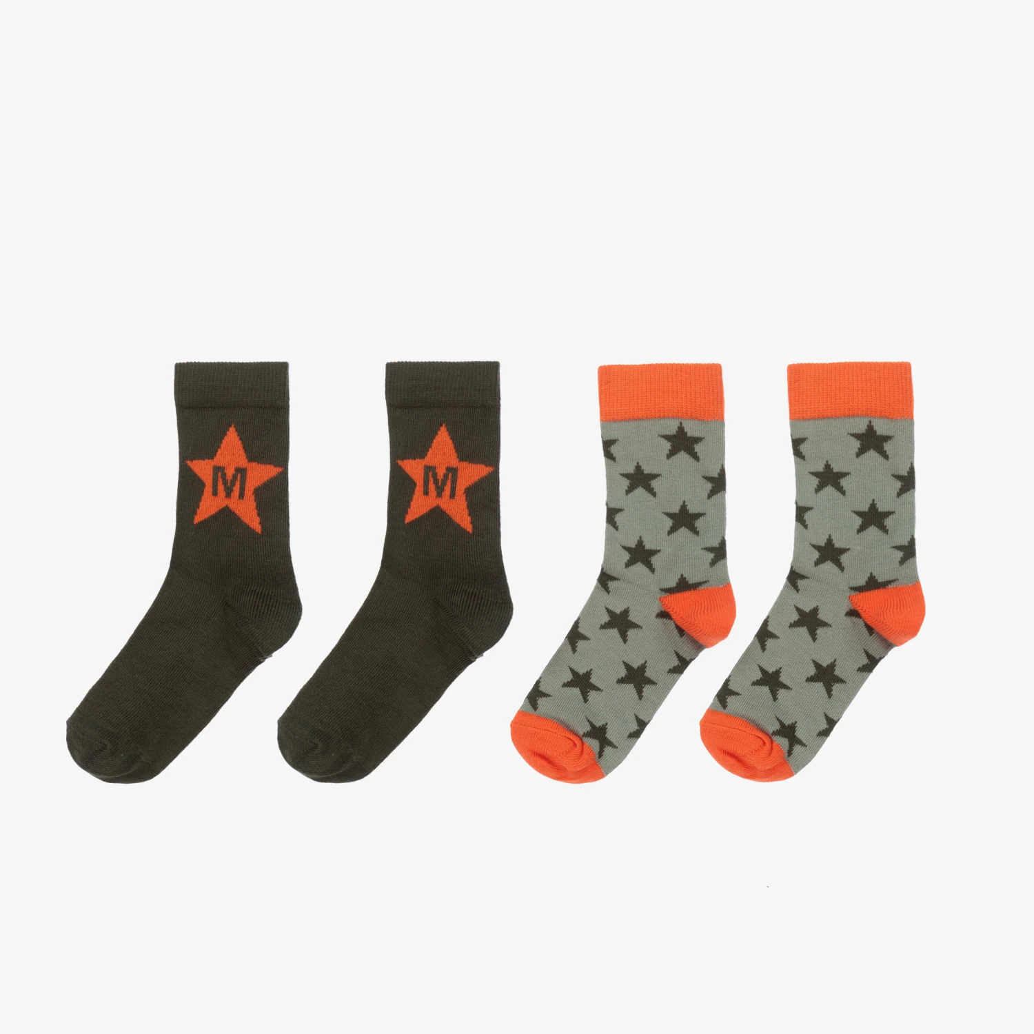 Mitch & Son Orange & Green Socks (2 Pack) 3 Mitch & Son Orange & Green Socks (2 Pack) - Image 3