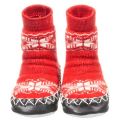 Moccis Red Wool Slipper Socks -The Little Outfit Sales Store moccis red wool slipper socks 230008 a133d5165687f79f1d541147fa4b016dddd31e8f