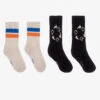 Molo Black & Beige Socks (2 Pack)