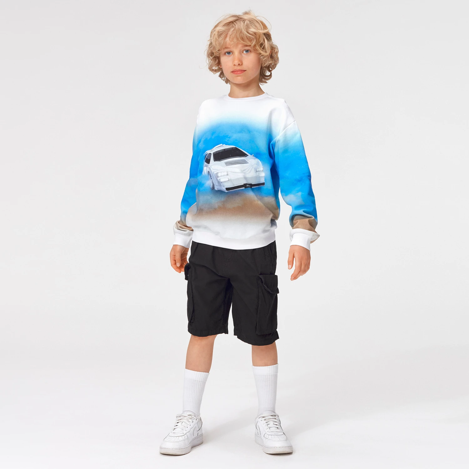 Molo Boys Black Cargo Shorts 2 Molo Boys Black Cargo Shorts - Image 2