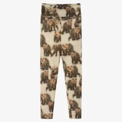 Molo Green Wool Bear Leggings