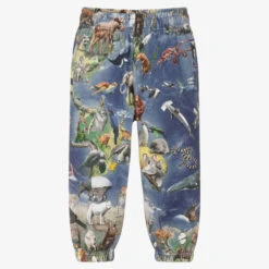 Molo Navy Blue Organic Cotton Joggers