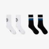 Molo White & Black Socks (2 Pack)