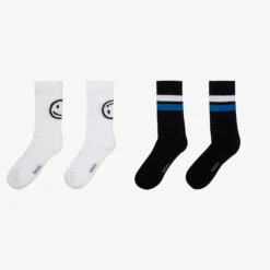 Molo White & Black Socks (2 Pack) -The Little Outfit Sales Store molo white black socks 2 pack 430159 2fe9e5ece01fe087a77504cbf805cc55cf06a3c4