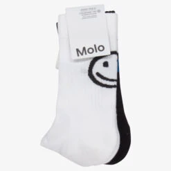 Molo White & Black Socks (2 Pack) -The Little Outfit Sales Store molo white black socks 2 pack 430159 440142537deb99aebbc60f8f029ecd4cd79a0d7a