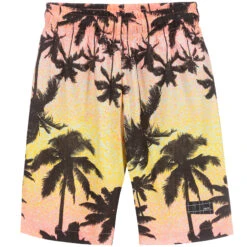 Molo Yellow & Pink Cotton Shorts
