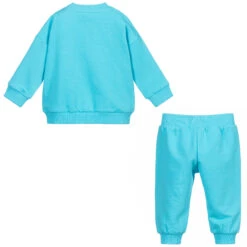 Moschino Baby Blue Cotton Logo Tracksuit -The Little Outfit Sales Store moschino blue cotton logo tracksuit 369724 771405688a059bdc1cc28b0fdb073505813aa9b6