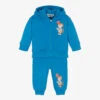 Moschino Baby Boys Blue Cotton Tracksuit