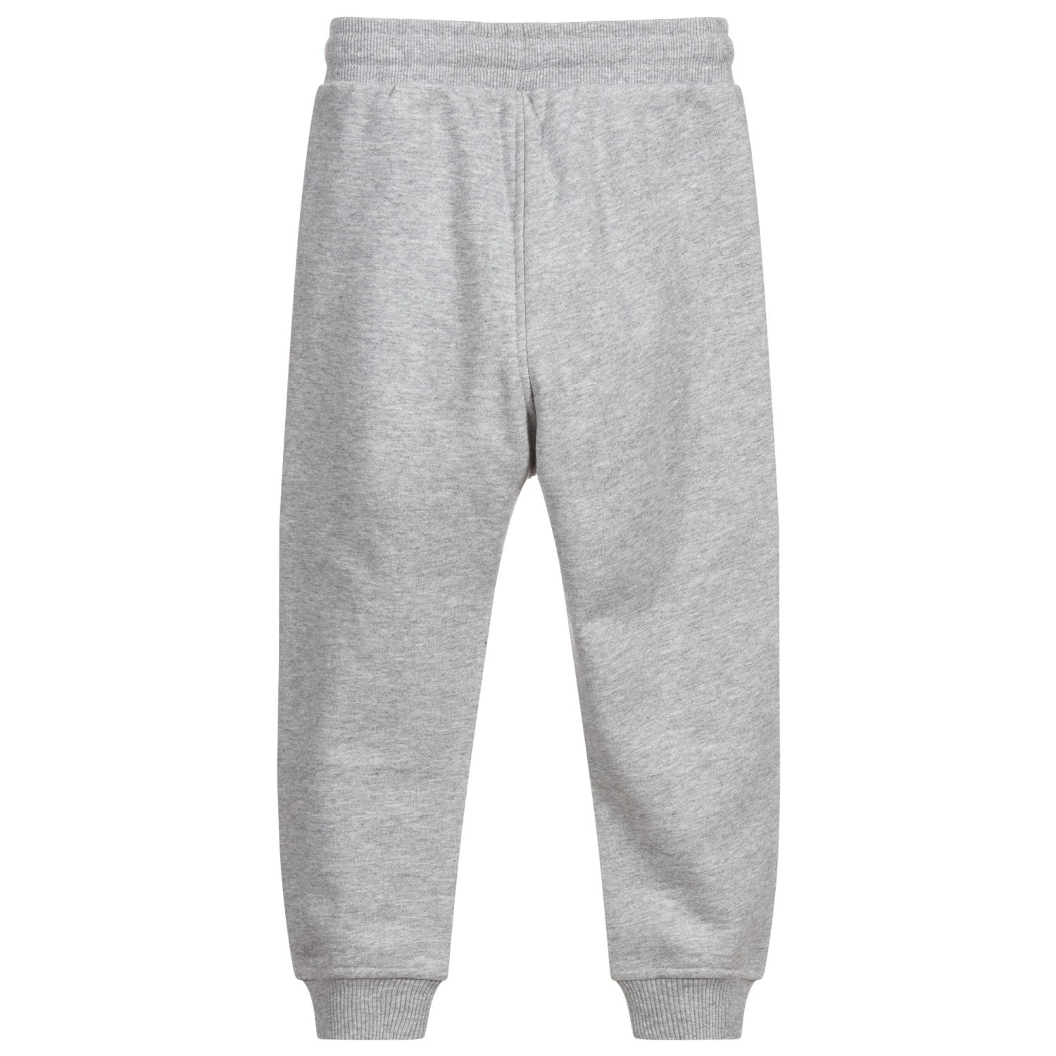Moschino Kid-Teen Boys Grey Logo Joggers 2 Moschino Kid-Teen Boys Grey Logo Joggers - Image 2