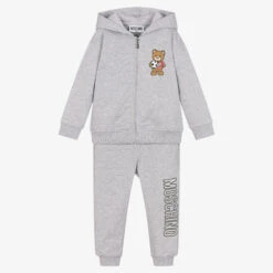 Moschino Baby Boys Grey Marl Football Tracksuit