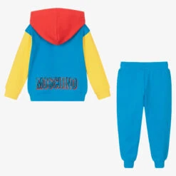 Moschino Kid-Teen Colourblock Logo Tracksuit -The Little Outfit Sales Store moschino colourblock logo tracksuit 476659 a11e876368e9e2ba1d298232af06d411d3783cc2