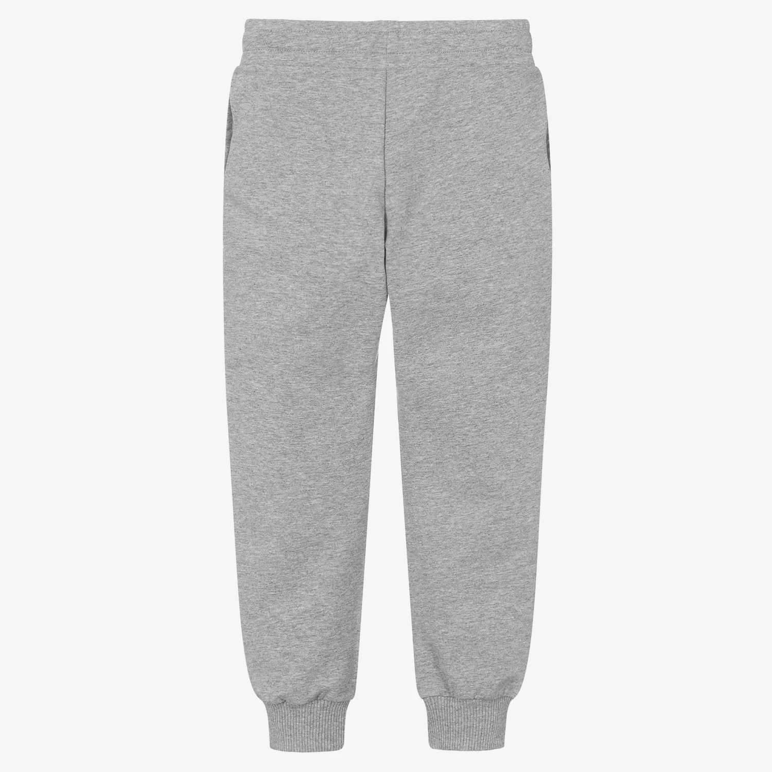 Moschino Kid-Teen Grey Cotton Logo Joggers 2 Moschino Kid-Teen Grey Cotton Logo Joggers - Image 2