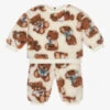 Moschino Baby Ivory Teddy Fleece Tracksuit