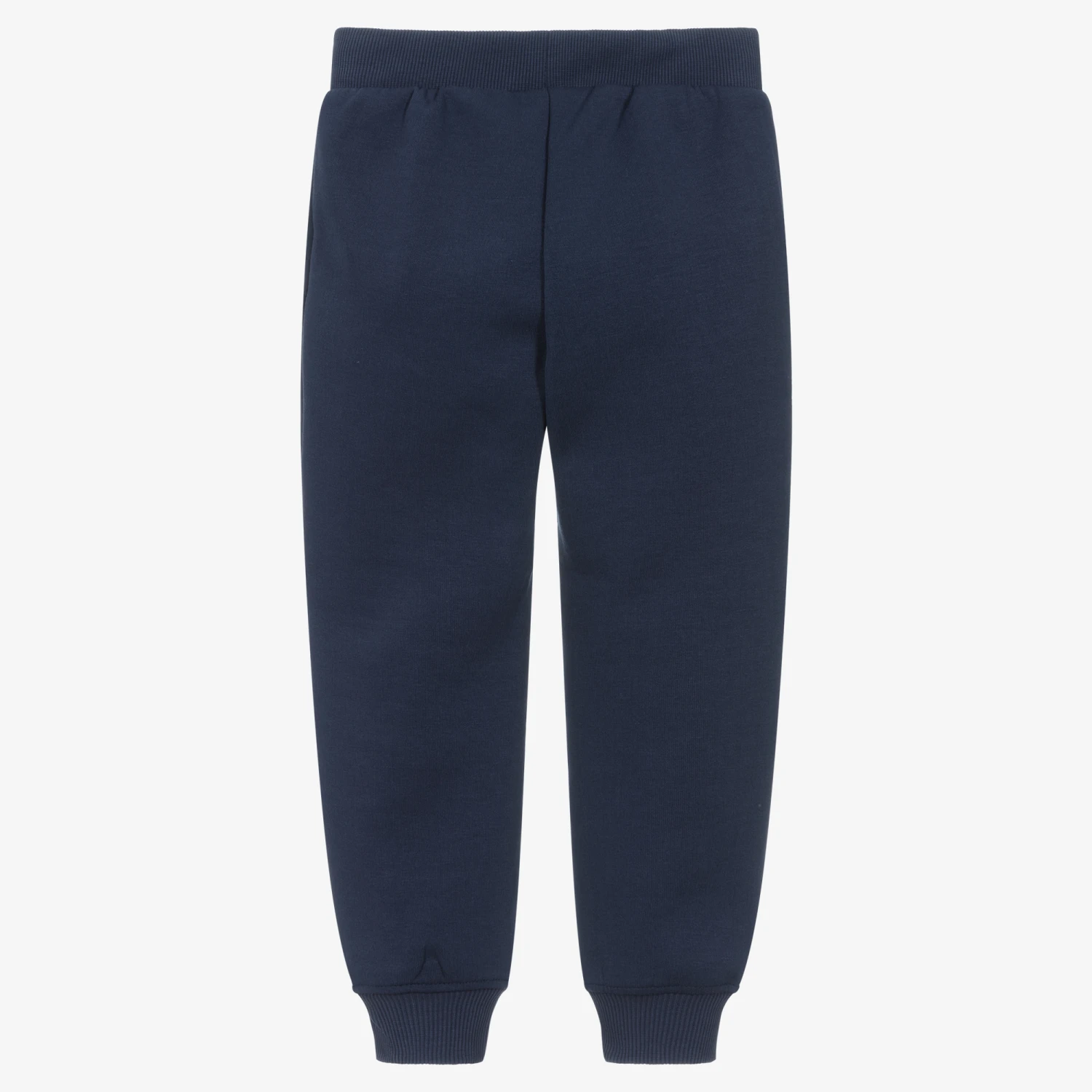 Moschino Kid-Teen Navy Blue Cotton Jersey Logo Joggers 2 Moschino Kid-Teen Navy Blue Cotton Jersey Logo Joggers - Image 2