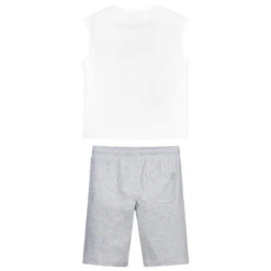 Moschino Kid-Teen White Cotton Shorts Set 5 Moschino Kid-Teen White Cotton Shorts Set -The Little Outfit Sales Store moschino white cotton shorts set 369968 998bc763919347618e569a2ba05df7dc17293a9c