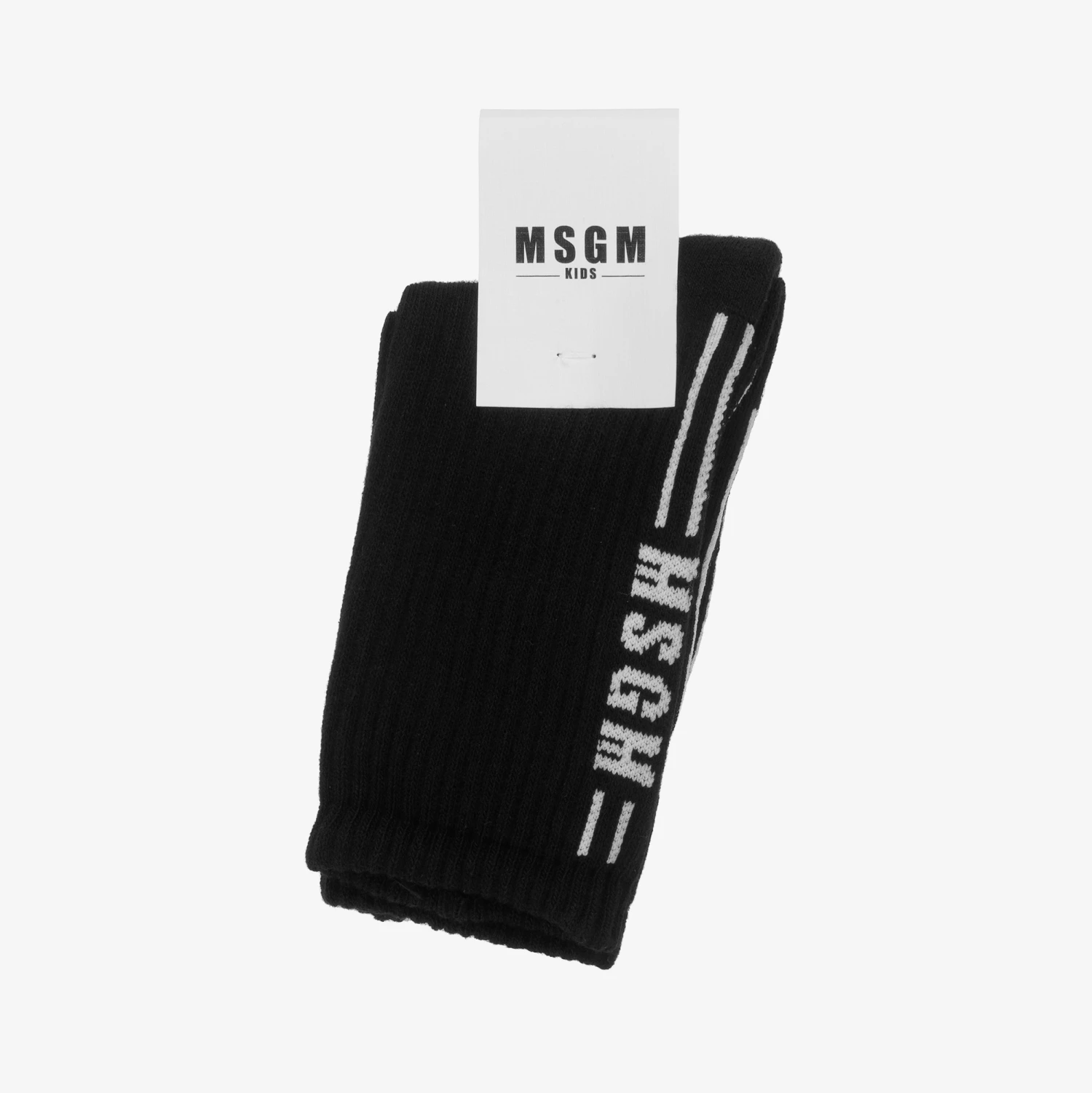 MSGM Black Cotton Logo Socks 2 MSGM Black Cotton Logo Socks - Image 2