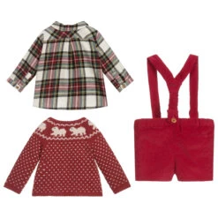 Nanos Red 3 Piece Shorts Set -The Little Outfit Sales Store nanos red 3 piece shorts set 278067 1faabc9ff84778e9492b176256019853e1397da3