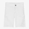 Naturino Boys White Cotton Twill Chino Shorts