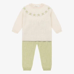 Paloma De La O Green Knitted Trouser Set