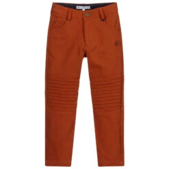 Pan Con Chocolate Boys Cotton Twill Trousers