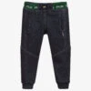 Pan Con Chocolate Dark Blue Denim Joggers