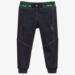 Pan Con Chocolate Dark Blue Denim Joggers