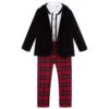 Patachou Blue & Red Check Suit