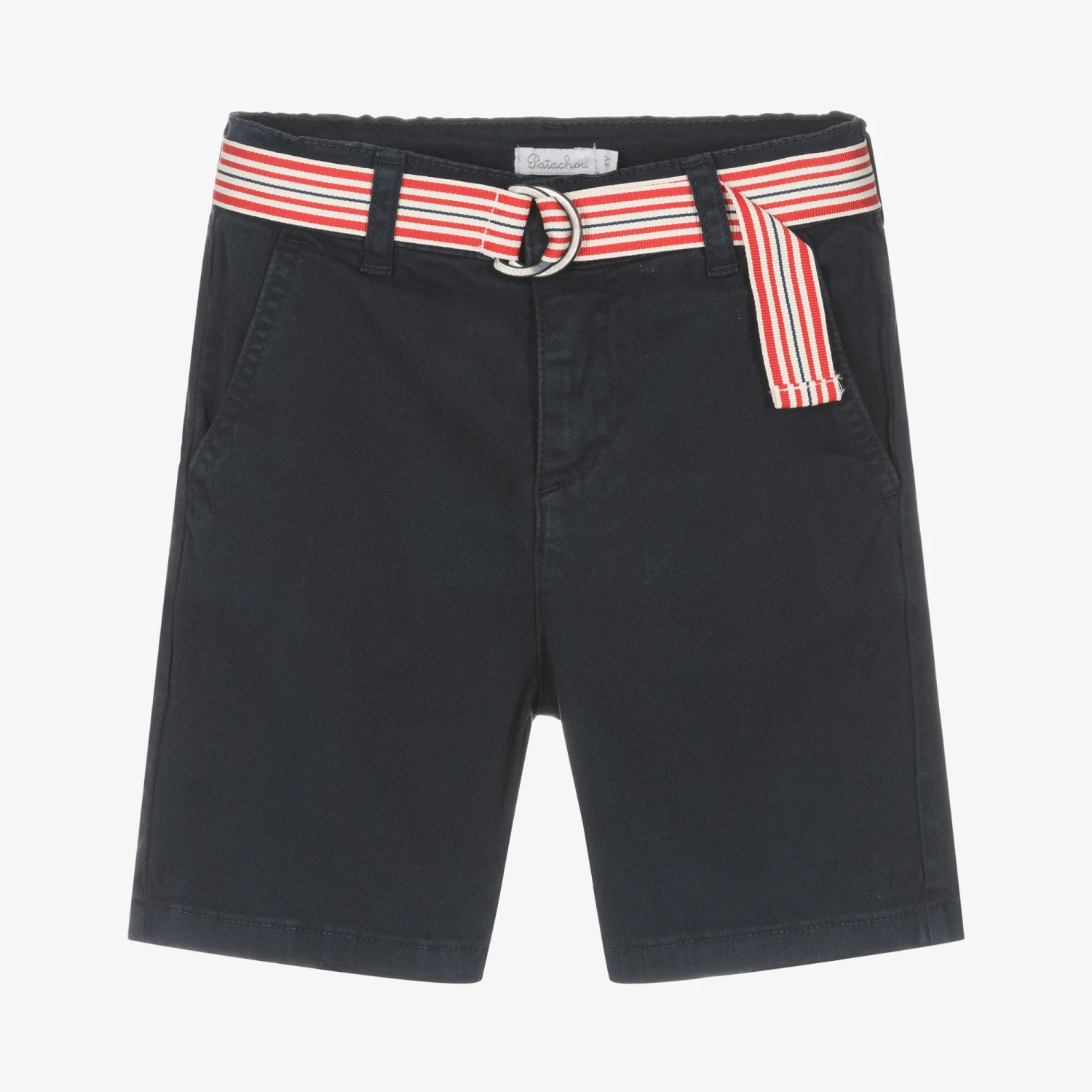 Patachou Boys Blue Cotton Bermuda Shorts 1 Patachou Boys Blue Cotton Bermuda Shorts