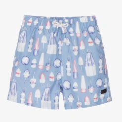 The Little Outfit Sales Store 32 Patachou Boys Blue Swim Shorts