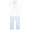 Patachou Boys Blue & White Trousers Set