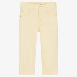 Patachou Boys Yellow Cotton Trousers
