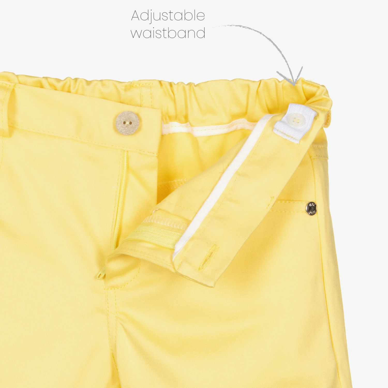 Paz Rodriguez Boys Yellow Cotton Shorts Set 4 Paz Rodriguez Boys Yellow Cotton Shorts Set - Image 4