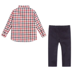 Paz Rodriguez Red Check Shirt & Trouser Set -The Little Outfit Sales Store paz rodriguez red check shirt trouser set 344923 89f6e12db952c279b8a06df69a1e02fb7ef04f43