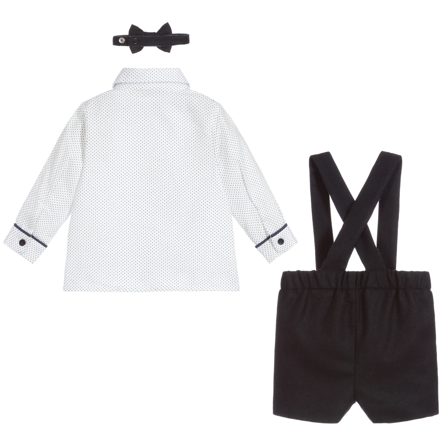 Piccola Speranza Boys Blue 3 Piece Shorts Set 4 Piccola Speranza Boys Blue 3 Piece Shorts Set - Image 4