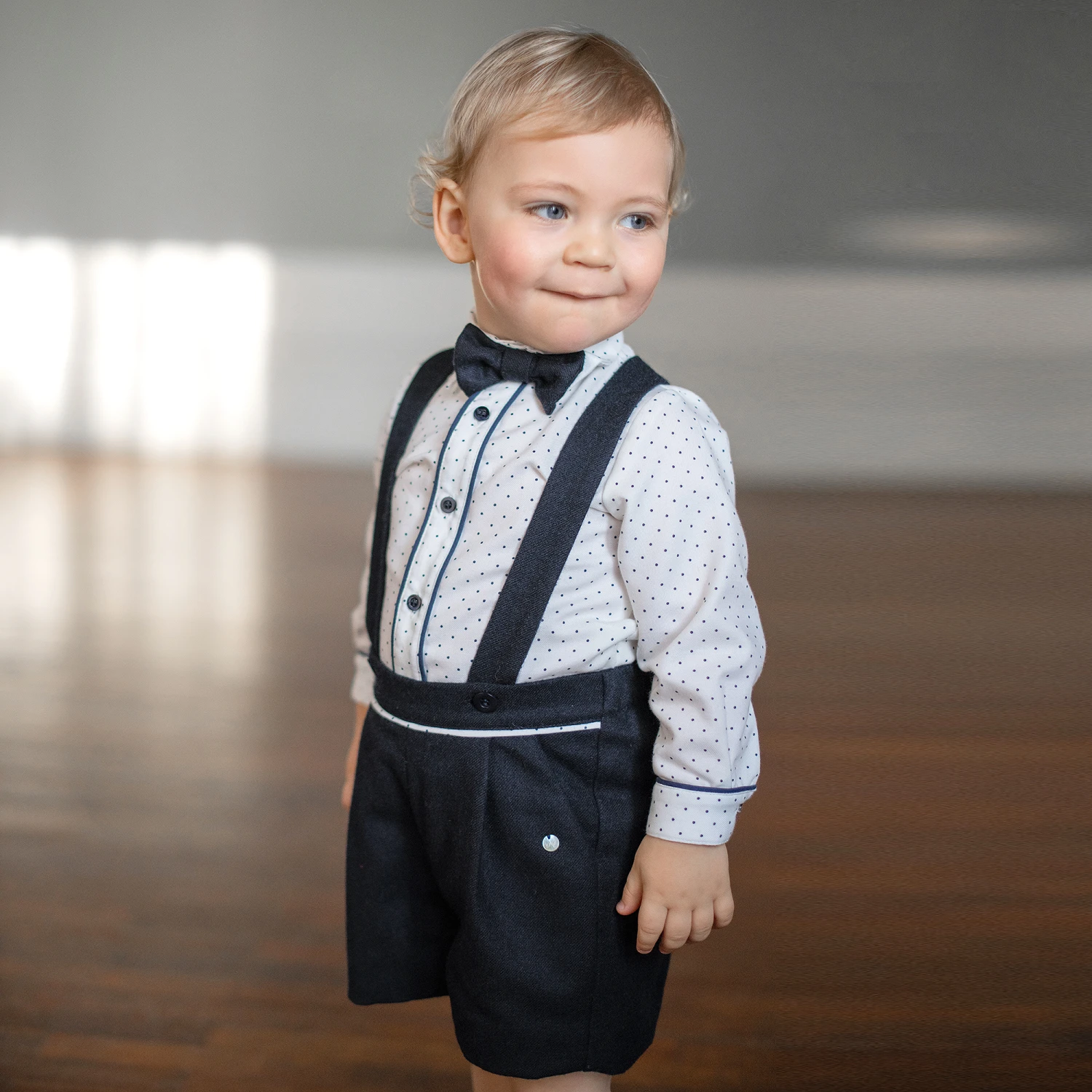 Piccola Speranza Boys Blue 3 Piece Shorts Set 2 Piccola Speranza Boys Blue 3 Piece Shorts Set - Image 2