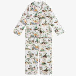 Powell Craft Cotton Jungle Print Pyjamas