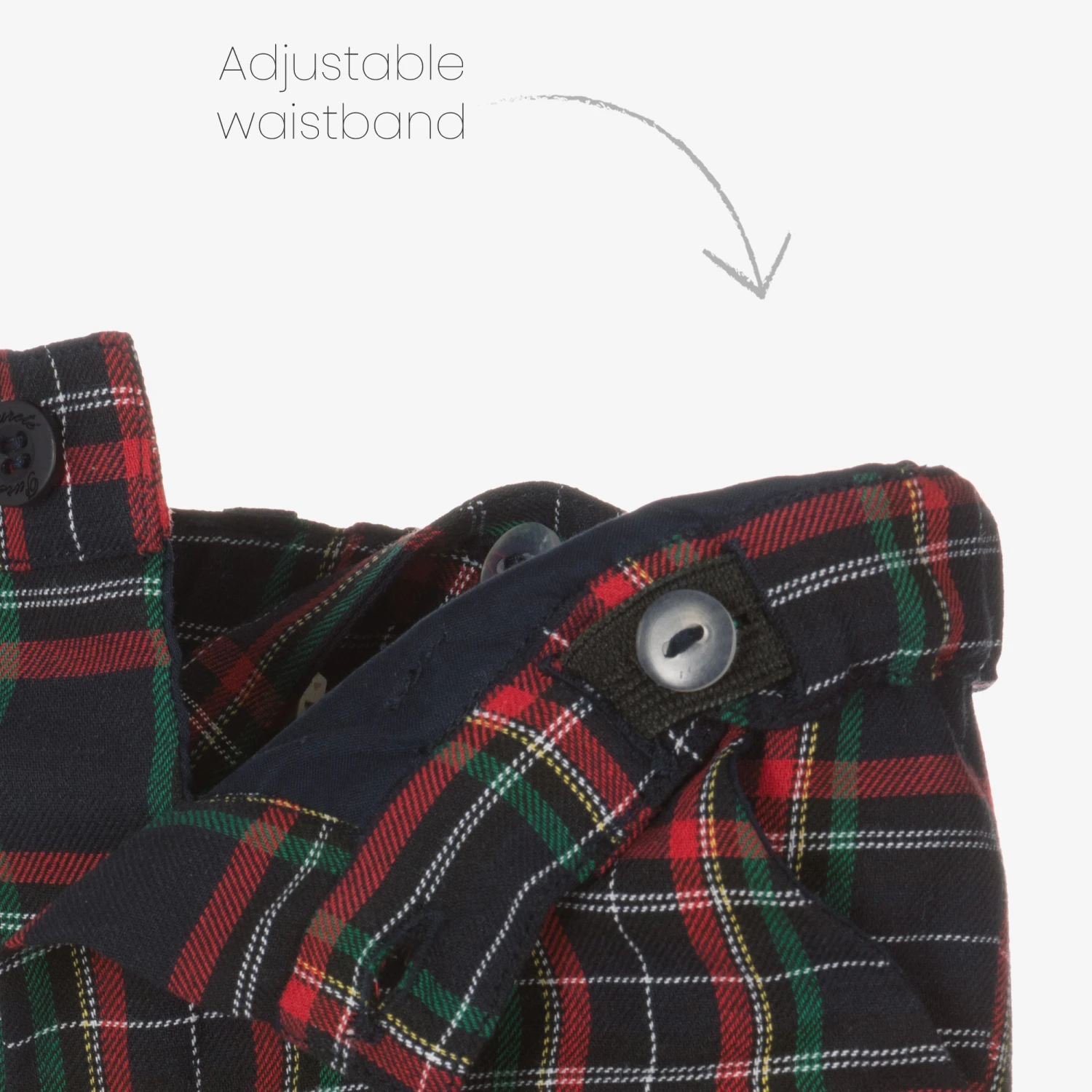 Pureté Du... Bébé Boys Blue Tartan Shorts Set 5 Pureté Du... Bébé Boys Blue Tartan Shorts Set - Image 5