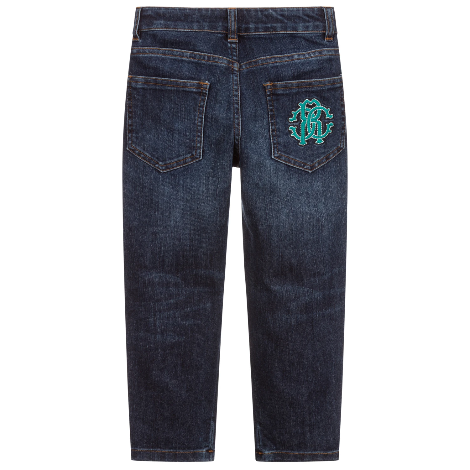 Roberto Cavalli Boys Denim Logo Jeans 3 Roberto Cavalli Boys Denim Logo Jeans - Image 3