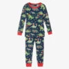 Rock Your Baby Blue Dino Greetings Pyjamas