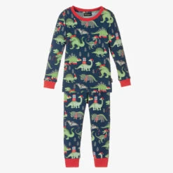 Rock Your Baby Blue Dino Greetings Pyjamas