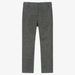 Sarah Louise Boys Grey Brushed Cotton Trousers